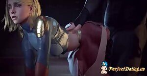 Supergirl fucked doggystyle :)