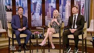 Kelly Ripa would be fun. That hot face, petite body, and sexy legs. I would make her keep the heels on while she's getting fucked.