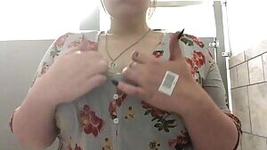 irst time posting here. Enjoy my sneaky bathroom work titty drop. 💕👩‍⚕️ .