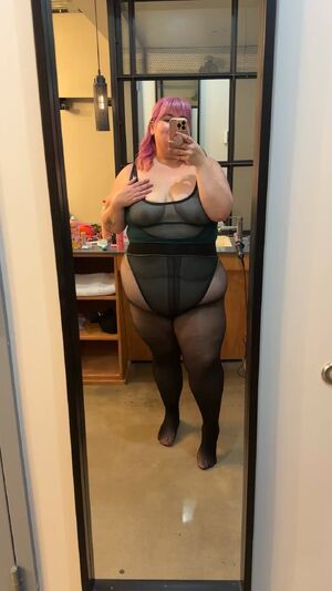 Soft Tummy BBW Big Tits Lingerie