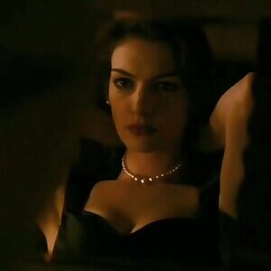 Anne Hathaway in this attire would look even better when she's on her knees, getting facefucked in a blowbang and taking load after load on that pretty face with her tongue hanging out