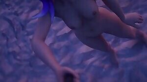 Sombra with her selfiestick,