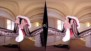 Foot Fetish with Christmas Costume VR