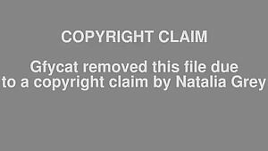 Natalia Grey dressed as a maid getting fingered, fucked, then creampied.