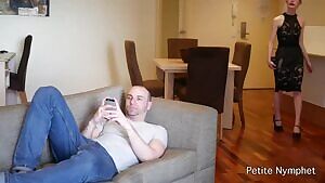 Amateur Skinny Teen gets a Big Surprise