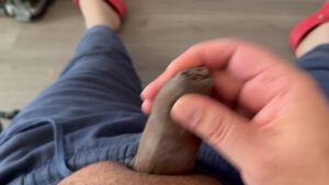Uncut Cock Amateur Cum Masturbating Small Dick