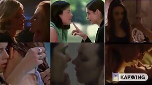 It seems the ideal Hollywood lesbian kiss lasts 25 seconds. From The Babysitter, Cruel Intentions, Black Swan, Wild Things, Disobedience, Jennifer's Body.