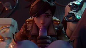 Tracer & a futa Widowmaker 