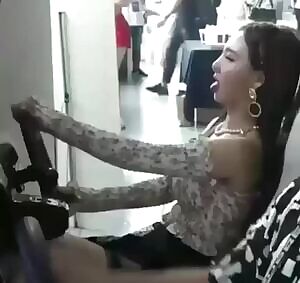 Twice Nayeon in the driver's seat