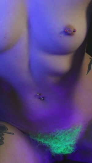 Dyed Pubic Hair Alt Close Up