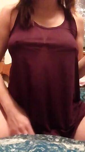 Curvy girl teasing