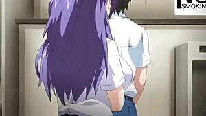 He trips and his penis accidentally falls into her mouth.