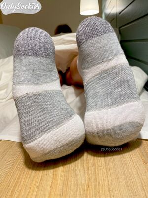 Ankle Socks Cum On Feet Foot