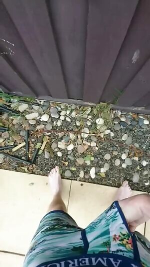 House mate won't get out of the bathroom, good excuse to piss outside.