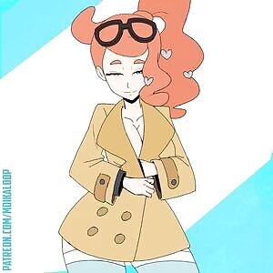 Sonia showing off the goods