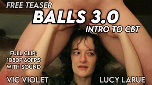 Silly Faces Amateur Ballbusting Ballplay Balls