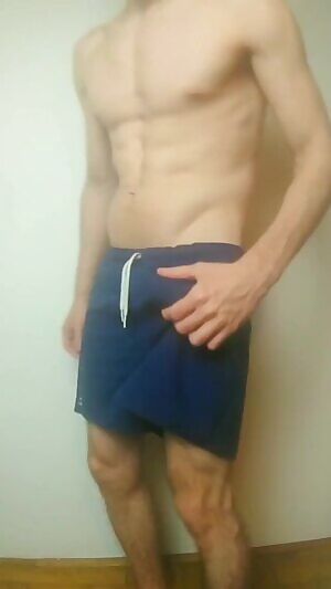 Big monster inside the shorts