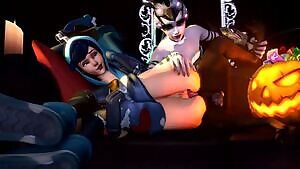 Tracer and Widowmaker Halloween treat