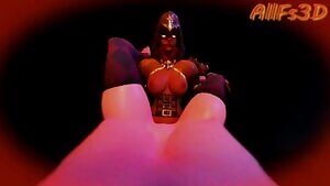 Getting dicked by Demon Hunter Sombra