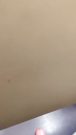 Busting a nut onto a bathroom stall wall #Winnipeg