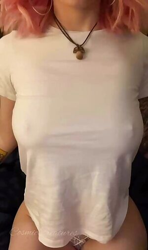 A firm drop, someone come and play with my nipples? 💘