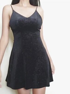 Black dress reveal