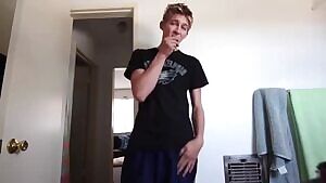 18 Years Old Showing His Cock