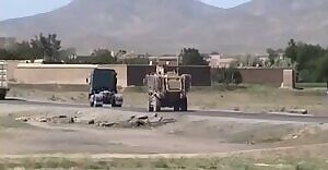 600lb IED Detonates Under a Mine-Resistant Ambush Protected Vehicle