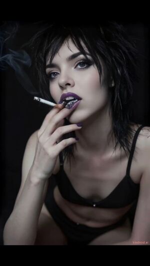 Blowing Clouds Alt Slut Smoking euroslut
