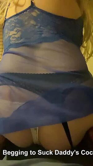 Begging To Suck Daddy’s Cock Kik: SissyAlly4BBC