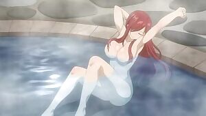 Erza at the onsen