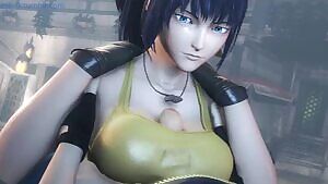 Leona giving you a boobjob under her top