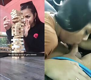 Friend Loses $100 Jenga Bet and Has To Suck Me Off