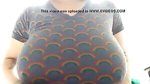 Huge boob drop