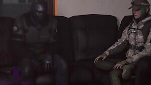 Ela showing off her feet skills