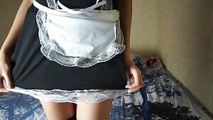 Just gif from my new video. Wanna play with hot maid? ;)