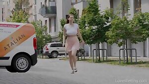 Leg up against the wall