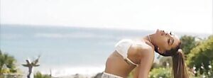 Ariana Grande in white