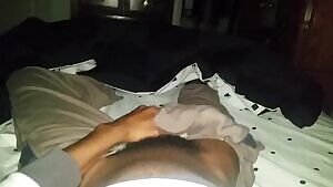 No underwear under pajama pants leads to horny mornings