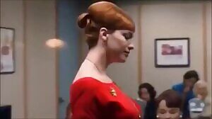 Christina Hendricks bending over