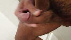 Normal guy busting a nut