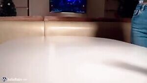 Blonde Masturbate and Hardcore Cowgirl Big Dildo - Female Orgasm