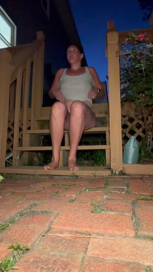 Public Nudity Brunette Fansly MILF Outdoor