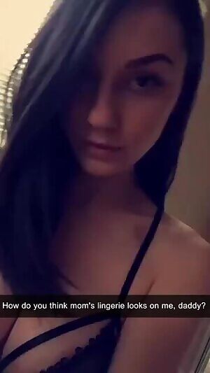 Your daughter loves dressing up like a naughty little slut for you!