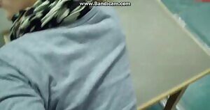 Creampie in the classroom!