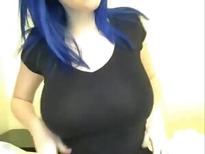 Blue hair Big Assets