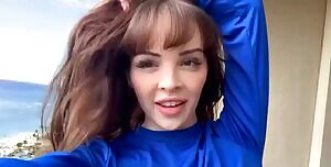 Showing off her cute little princess pups!