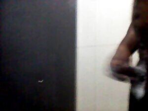 i am wanking in shower room