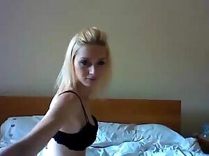 Teen Blonde Shows Off Her Skills