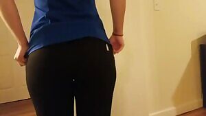 Just my round ass in scrubs, what more do you need?